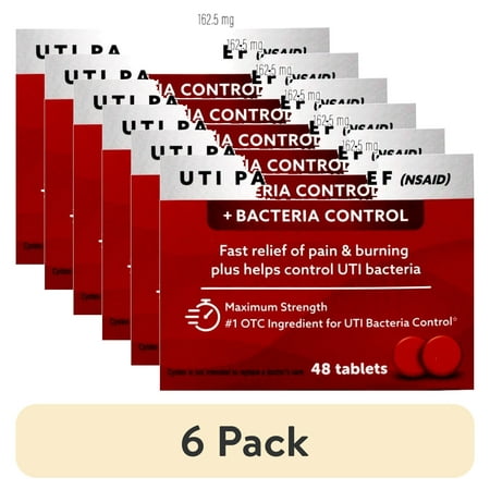 (6 pack) Cystex Urinary Pain Relief Tablets 48 Tablets Each