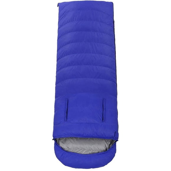 Outdoor Sleeping Bag,Envelope Leak Hand Duck Down Sleeping Bag Outdoor Adult Keep Warm Equipment ?Duck Down 1000g-2500g ?Ny Cloth (Color : Blue, Size : 2500g)