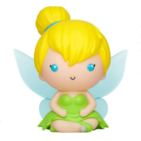 Disney - Peter Pan Tinker Bell Figural Coin Bank PVC 8" - Monogram