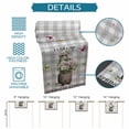 thumbnail image 6 of Grey Plaid Groundhog Table Runner 108 Inches, Spring Floral Butterfly Botanical Bed Runner Dresser Scarves Tabletop for Indoor Outdoor Parties/Ceremony/Banquet, 13"x 108", 6 of 8