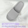 thumbnail image 6 of Homieway Gray Sandals for Women and Men,Non-Slip Bathroom Shower Sandals,Soft and Thick Sole Cloud Slippers, 6 of 8