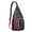 Rose-red-2, variant on Abstract Art Sling Backpack – Colorful Geometric Tie Dye Crossbody Daypack, Psychedelic Pop Art Hiking Bag for Women & Men, Fashionable & Lightweight Outdoor Travel Pack