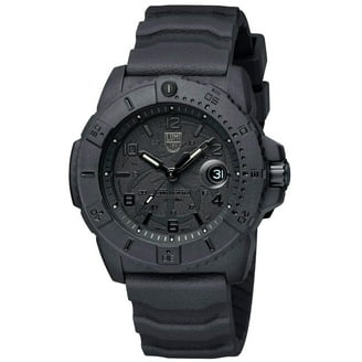 Luminox Original Navy Seal CARBONOX Black Rubber Strap Black Dial