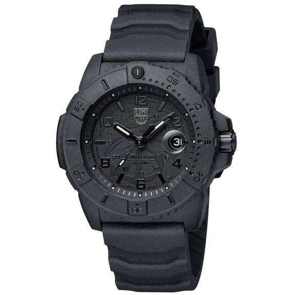 Luminox XS.3601.BO.NSF Men's Navy SEAL Quartz Black Strap Watch