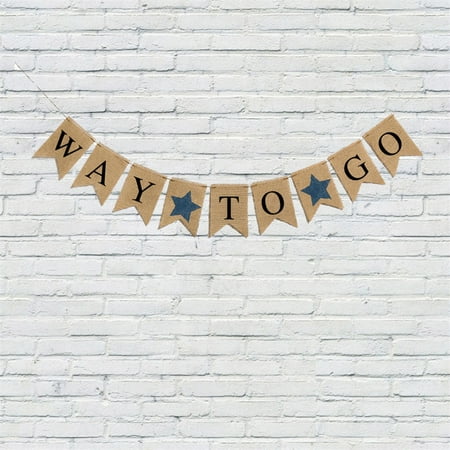 Graduation Bunting Banner WAY TO GO Graduation Party Decoration Banner Pull (Best Way To Hang Bunting)