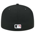 thumbnail image 4 of Men's New Era Black Washington Nationals Checkered Undervisor 59FIFTY Fitted Hat, 4 of 6