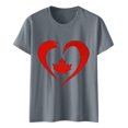 thumbnail image 1 of Camisas de Manga Corta para las Mujeres Impresión de Manga Corta Cuello Redondo, Camisa Casual de Poliéster para las Mujeres, Lavado de Manos, 1 of 8