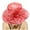 Watermelon Red, variant on PMVFHDE Womens Dress Hat Wide Leaf Flower Bridal Shower Sun Hat Beach Hat For Elegant Outdoor Occasions Watermelon Red