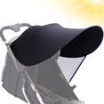 thumbnail image 1 of Funda de protección solar para capota de cochecito, funda de protección UV para cochecito de bebé, parasol universal para cochecito, bloqueador UV para cochecitos, sillas de bebé, resistente al viento, 1 of 5