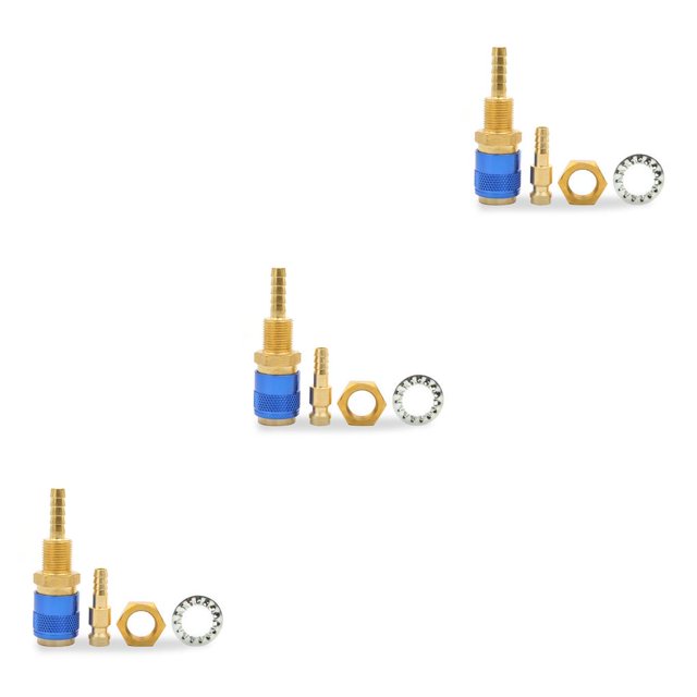 Kenally Conector rápido refrigerado por agua, conexión rápida portátil, adaptador de soldadura TIG desmontable, accesorios para manguera M6, azul Type1 NO1 Kenally CBP211791