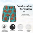 thumbnail image 3 of Honeii Fun Octopus Print Men's Swim Shorts,Mens Swim Trunks,Breathable Mesh Beach Shorts for Swimming,Surfing, and Beach Activities-Small, 3 of 6