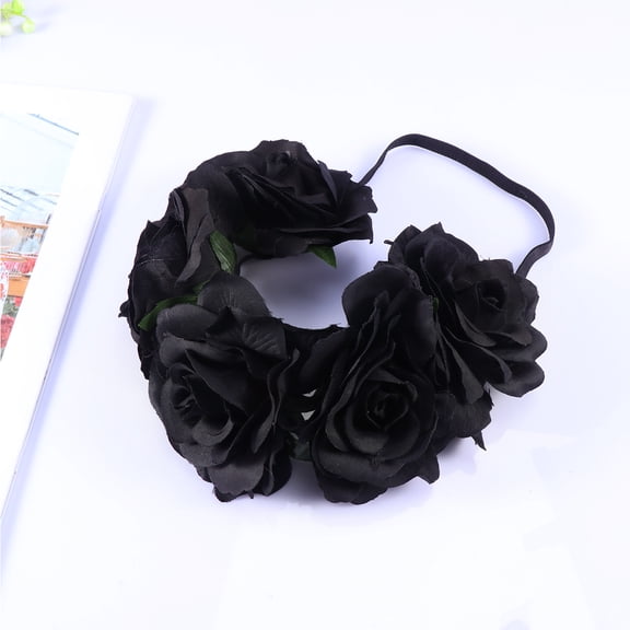 WHAMVOX  Hair Bands for Women Festival Retro Rose Hairband Pretty Ornament