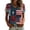 Light Blue(American Flag Stars Striped Floral Print), variant on Iaqnaocc 4th Of July Outfits for Women Patriotic Short Sleeve V Neck 250th Anniversary Usa Shirt American Flag Stars Striped Floral Print Independence Day 1776 T Shirts for Women Light Blue XXL