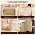thumbnail image 3 of 2Pcs Bolsas Plegables De Almacenamiento para Ropa, Caja Almacenaje ropa De Gran Capacidad, Organizador de Ropa con Ventana Transparente y Mango, Caja Organizadora para cobijas y Edredones, 3 of 4
