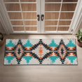 thumbnail image 2 of Colorful Geometric Triangle Diamond Pattern Door Rugs,Washable Non Slip Door Mats Indoor,Decorative Door Mats,Entry Mat Indoor for Entrance,Bedroom,Kitchen,Bathroom,16"x47", 2 of 6