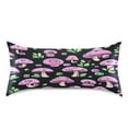 thumbnail image 3 of Pink Mushroom Satin Pillowcase 20''x26'' Double-Sided Print Soft Wrinkle Resistant, 3 of 9