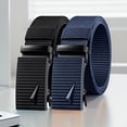 thumbnail image 2 of Men Belt with Square Bead Pyramid Decoration Iron Buckle Adjustable Design Jeans Belt Fashion Accessories, 2 of 8