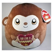 2022 Squishmallows Valentine's Day Exclusive 16" Mark The Monkey Our Love Is Bananas Plush