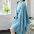thumbnail image 3 of Kebury 6 Pack Bath Towels Set, 27"x55" Bath Sheets Towels Set For Adults, Mid-size Bathroom Towel Ultra Soft Microfiber Quick Dry Highly Absorbent Shower Towel Spa Hotel Use (Turquoise), 3 of 7