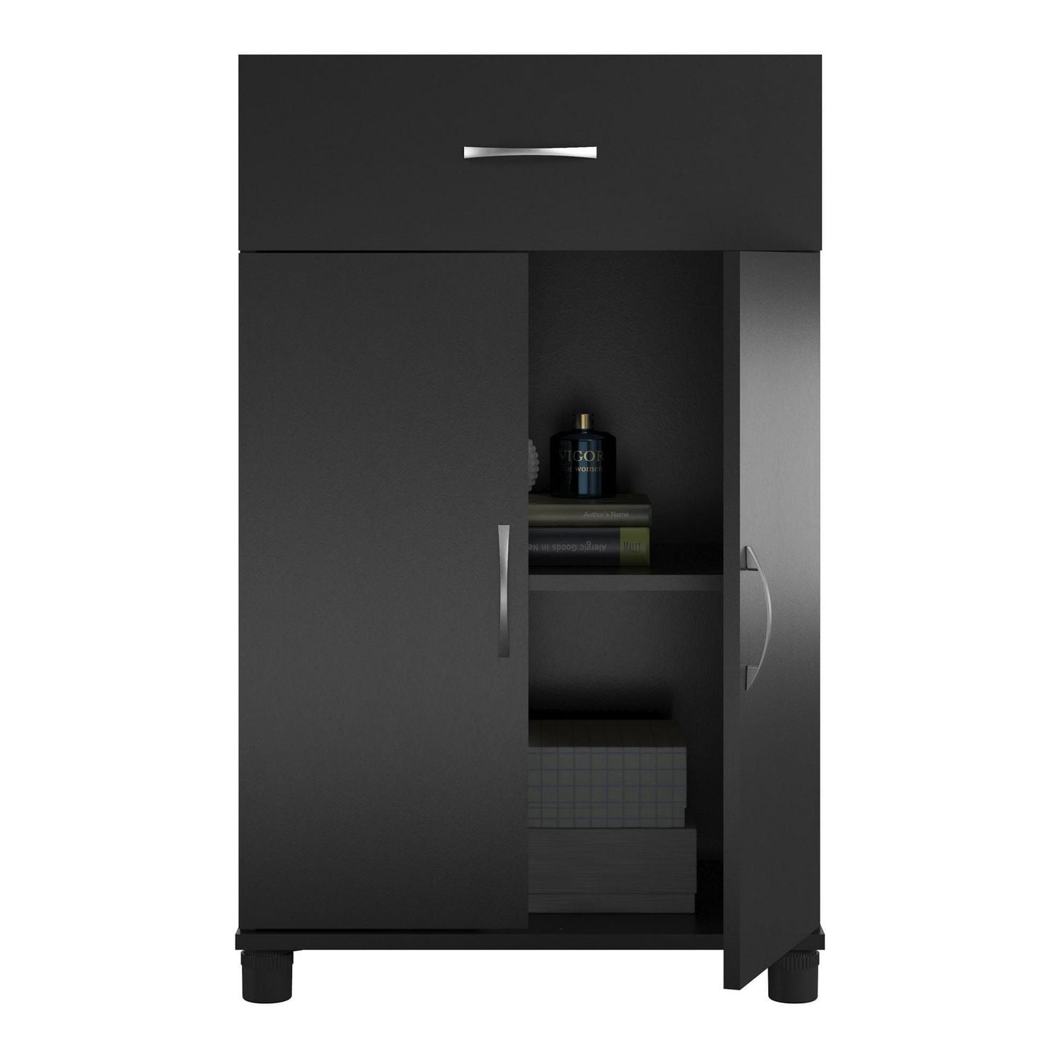 Systembuild Evolution Lory 24" 1 Drawer/2 Door Base Storage Cabinet, White