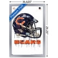 thumbnail image 3 of NFL Chicago Bears - Drip Helmet 20 Wall Poster, 14.725" x 22.375", Framed, 3 of 3