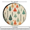 thumbnail image 2 of Camping Spare Tire Cover 15inch Vintage Christmas Trees Waterproof Polyester Wheel Protectors Wheel Covers Merry Christmas Winter Xmas Fit for Trailers SUV Off-Road Vehicle Camper And Trucks, 2 of 8