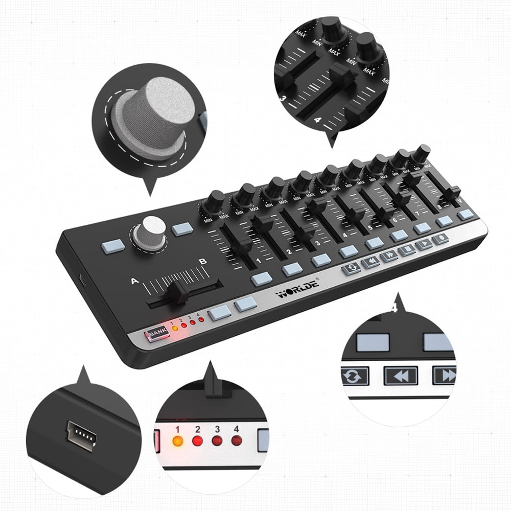 MIDI keyboard,Portable Usb 9 Usb 9 Slim-line Midi Siuke Lanru Musical Slim-line I Qahm