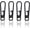 Black, variant on VIPERADE VAT1 Heavy Duty Titanium Zipper Pulls Replacement, Universal Zipper Pull Tab Repair Kit for Jackets, Coats, Suitcases, Luggage, Backpacks, Handbags and EDC Pouches