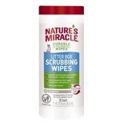 Nature’s Miracle Litter FEV6 Box Scrubbing Wipes 30Ct
