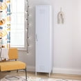 thumbnail image 2 of Novogratz Cache 1-Door Tall Single Metal Locker Style Storage Cabinet, Powder Blue, 2 of 12