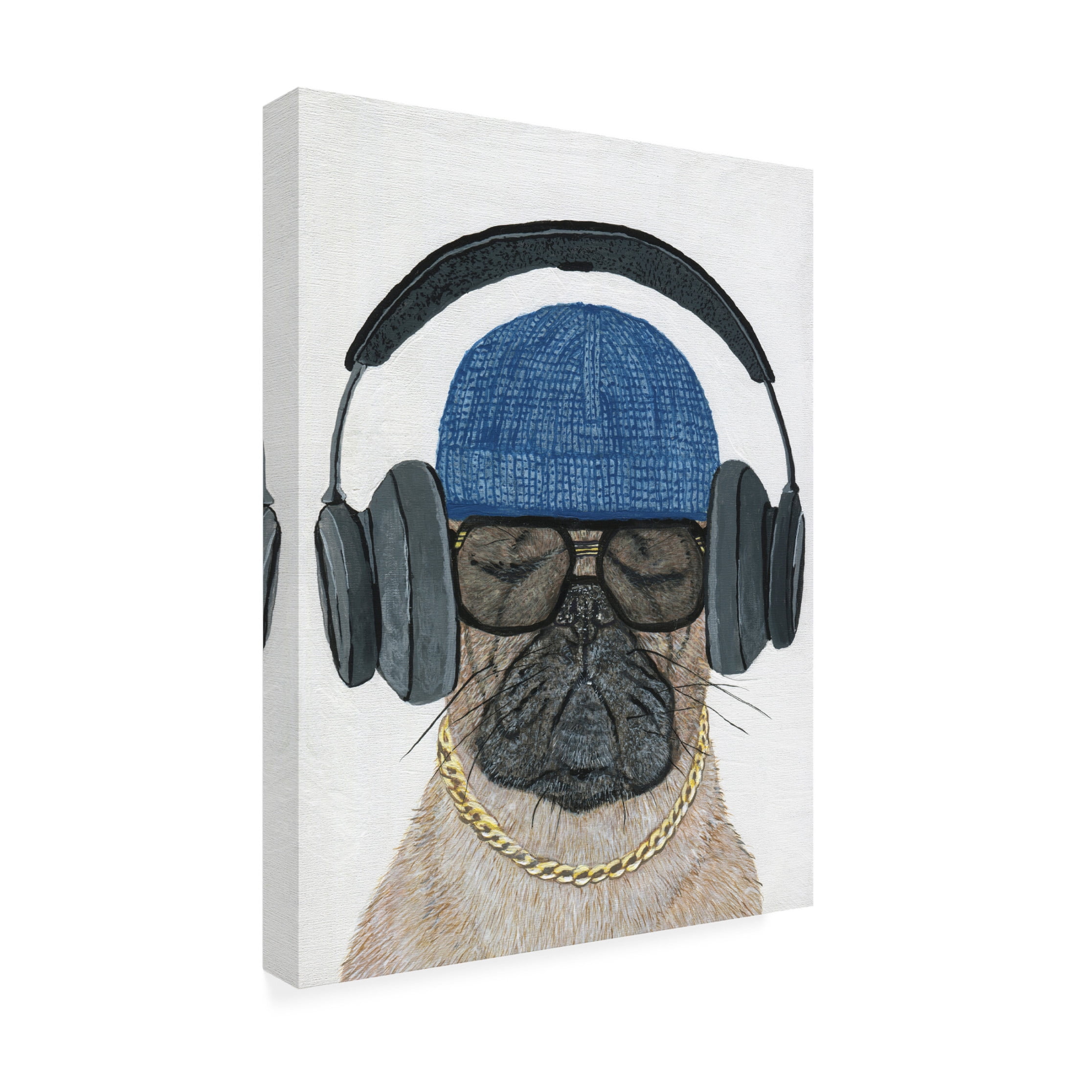Canvas Wall Art - Melissa Symons 'Feelin The Groove' Wall Art for Living Room, Bedroom, or Office Décor by Trademark Fine Art - 14 x 19 Inches
