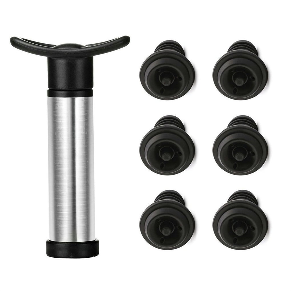 maytalsoy Vacuum Sparkling Wine Bottle Stopper Stainless Steel Pump