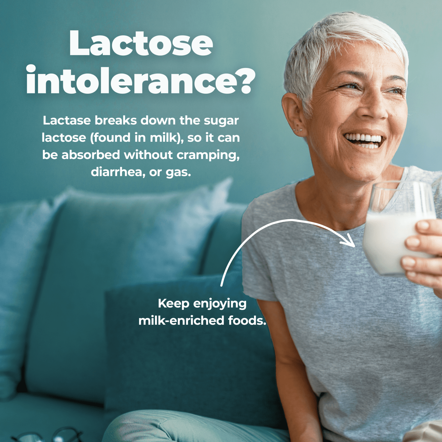 Digestive Enzyme Supplement - Lactase and Lipase Enzymes to Support Better Digestion, by PureHealth Research