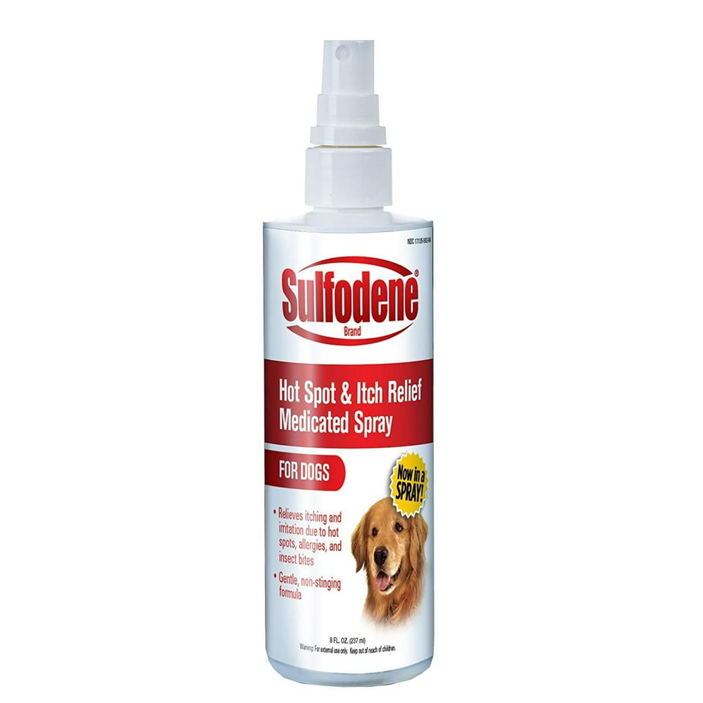 Sulfodene Medicated Hot Spot & Itch Relief Spray for Dogs 8oz Walmart