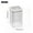 B-6B-clearacne, variant on Dyegold Food Grade Kitchen Grain Storage Jars 4-Pack Transparent Airtight Canisters with Sealing Buttons for Pantry 800-2000ml