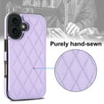 thumbnail image 5 of Allytechgroup Flip Wallet Case for iPhone 17 with Card Slots, Premium PU Leather [RFID Blocking] [Double Magnetic Button] Kickstand Shell, Shockproof Anti-Fall Protective Case, Purple, 5 of 7