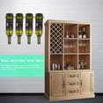 thumbnail image 2 of 6 piezas de estantes para botellas individuales, estantes de hierro para colgar, estantes de exhibición de vino montados en la pared, 2 of 6