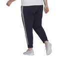 thumbnail image 2 of adidas Women's Plus Size Essentials Single Jersey 3-Stripes Pants, Legend Ink/White, 2X, 2 of 4