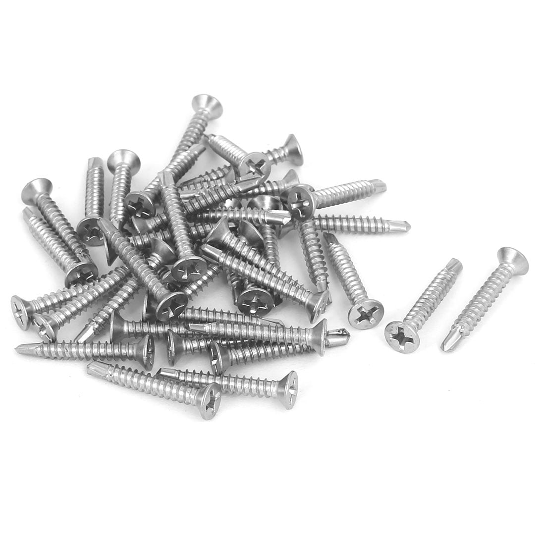 M3.5 x 25mm 410 Stainless Steel Countersunk Head Self Drilling Screws