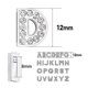 thumbnail image 3 of Cuentas de diamantes de imitación de 8 mm con letras en inglés para hacer tú mismo, adecuadas para pulseras, pulseras y accesorios de joyería, 3 of 5