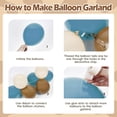 thumbnail image 3 of Cowboy Balloon Garland Arch Kit With Cow Print Balloons For Western Theme Baby Shower Birthday Party Decorations Brown Slate Blue Dusty Blue Sand White, 3 of 7