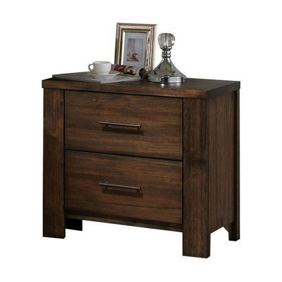 Bowery Hill 2 Drawer Nightstand in Oak