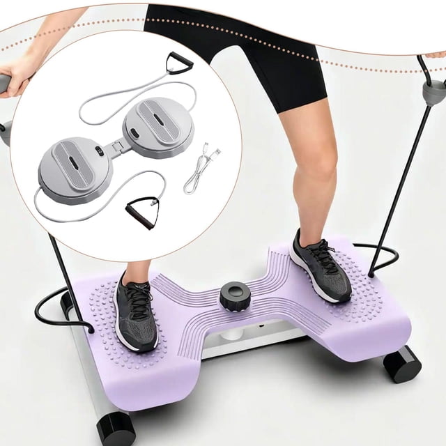 Ethern Ab Machine Folded Anti Slip Quiet 360 Degree Rotation Waist Twisting Machine Gray