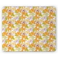 thumbnail image 1 of Floral Mouse Pad, Giant Lily Flowering Petals Exotic Blooms Hawaiian Bouquet Beauty, Rectangle Non-Slip Rubber Mousepad, Apple Green Marigold, by Ambesonne, 1 of 1
