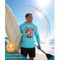 thumbnail image 3 of WELIGU Men's UPF 50+ Sun Protection Hoodie Shirt Long Sleeve SPF Fishing Outdoor UV Hiking Lightweight Shirts Liberty-L, 3 of 6