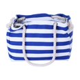 thumbnail image 2 of Pink Season Tote Bag Large Capacity Zipper Closure Strong Load Bearing Striped Pattern Multi-use Storage Portable Foldable Women Beach Bag Travel Supplies, 2 of 8