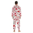 thumbnail image 4 of FORMRS Onesies Pajama for Adults Unisex Hoodie Winter Jumpsuit One Piece Sleepwear, Sizes S-2XL, Pink Floral, 4 of 7