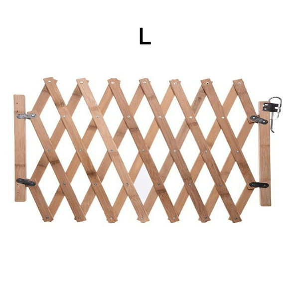 Foldable Pet Barrier Fence Cat Dog Gate Wooden Retractable Pet Fence Sliding Door Safety Isolation Gate Pet Products