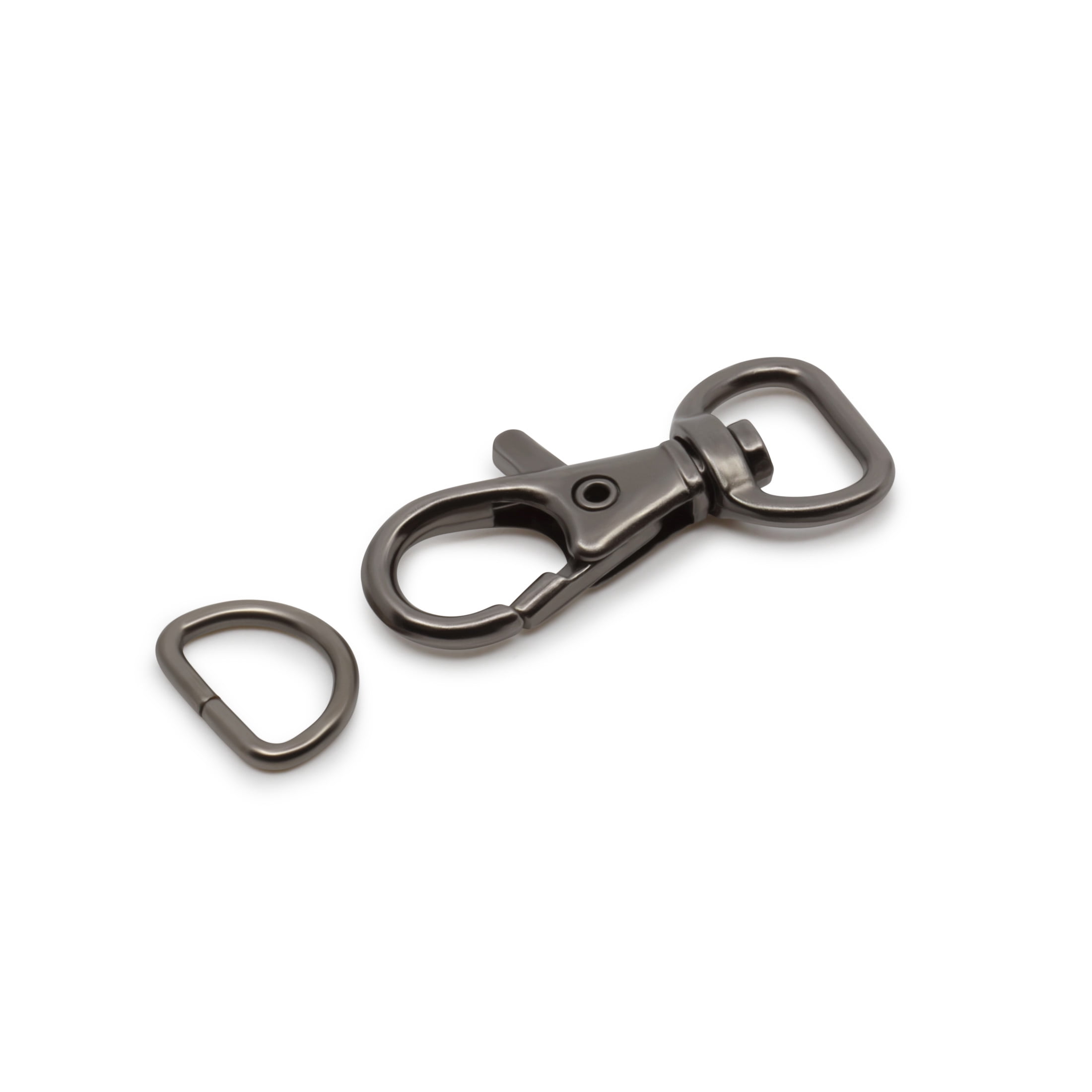Dritz 1/2" Swivel Hooks & D-Rings, 12 Sets, Gunmetal