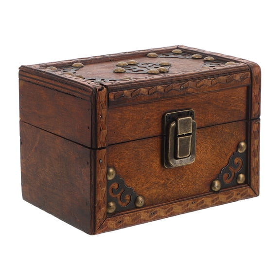 Vintage Wooden Jewelry Box for Women, Elegant Wood Storage Organizer Chest for Necklaces, , Earrings, Keepsake and Accessories